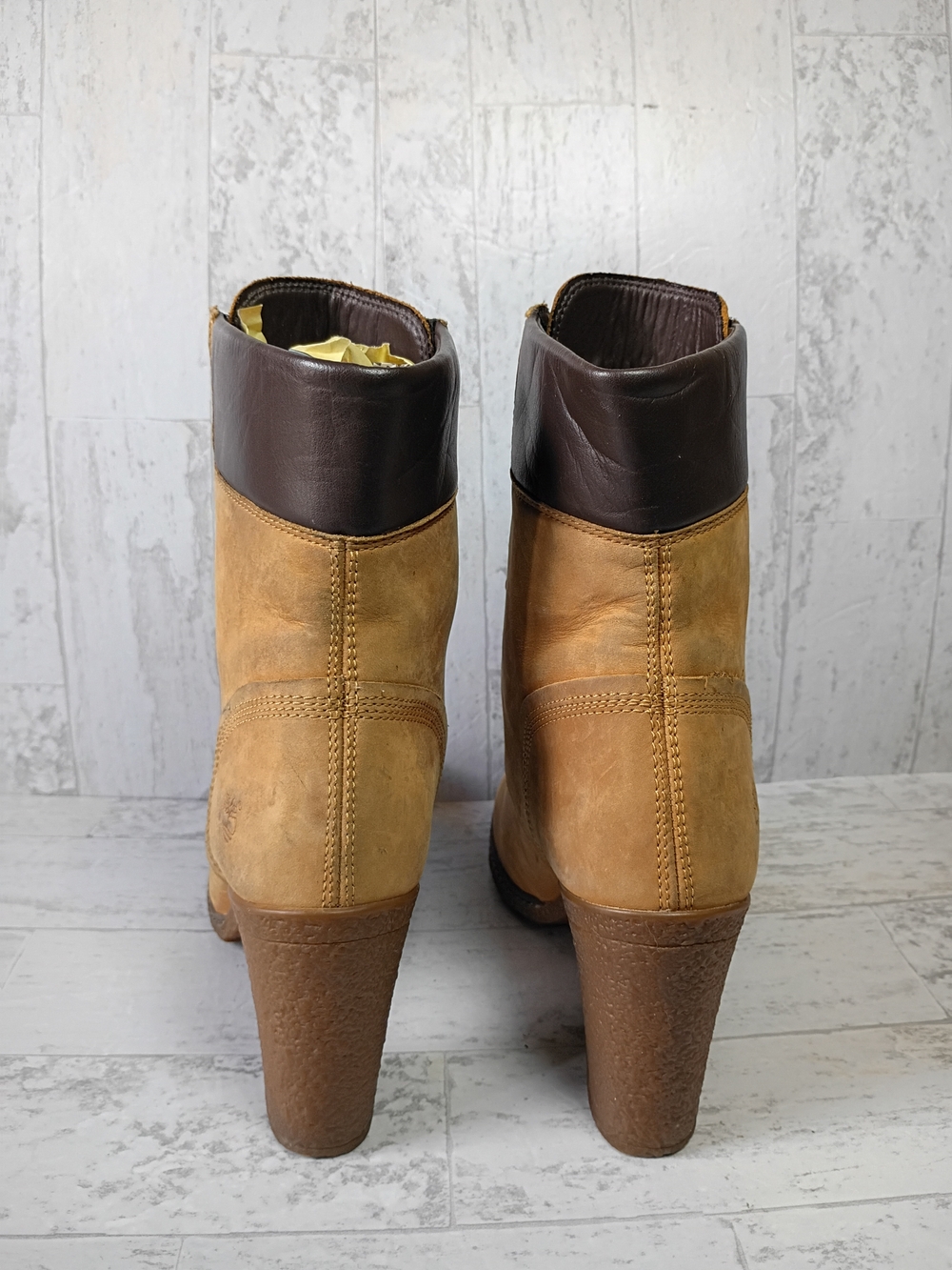 Timberland Women’s Wheat Suede Lace-Up Heeled Boots - Picture 3 of 16